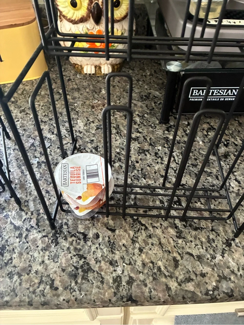 2 Black Cocktail Capsule Display Racks- Black